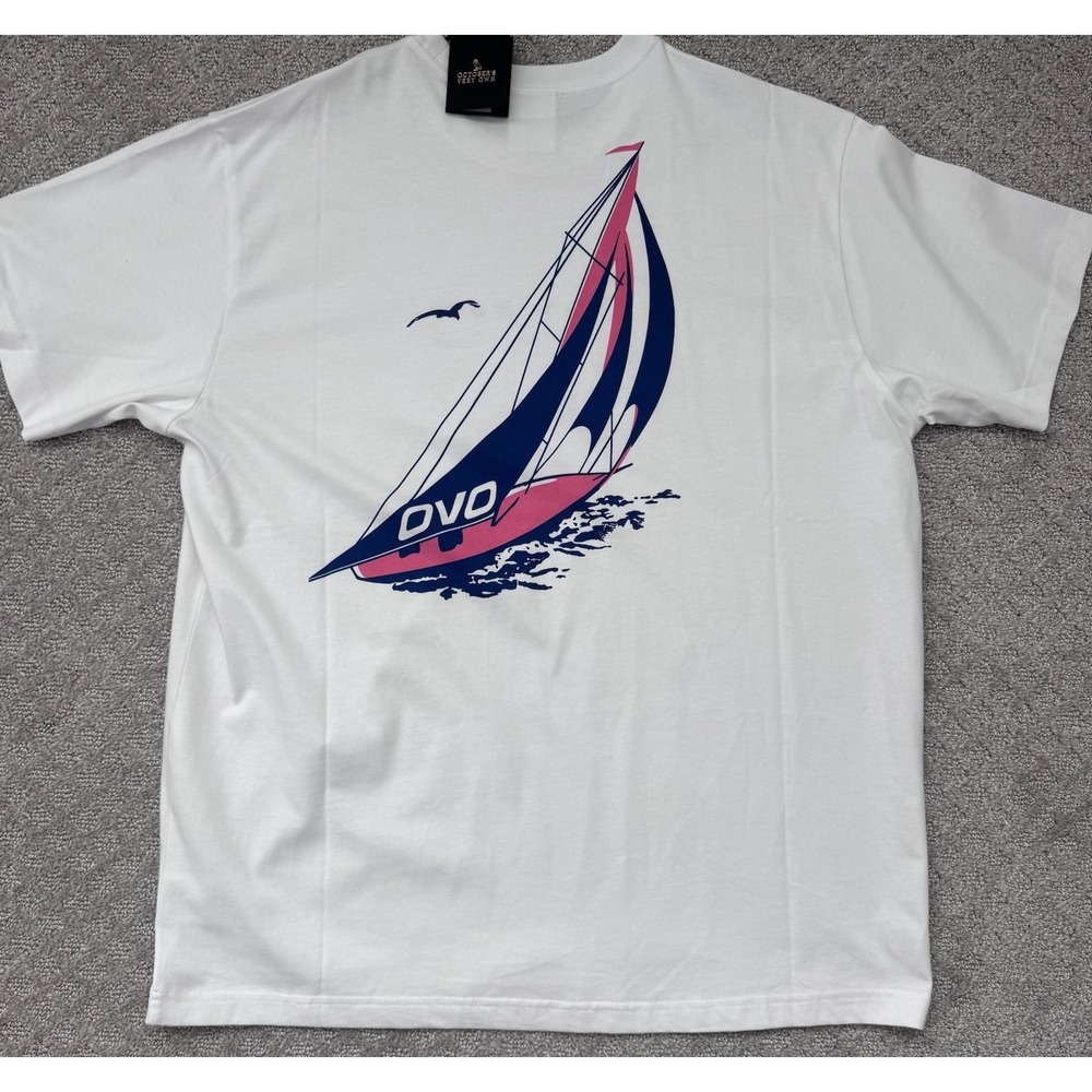 OVO October's Very Own Sail Boat XL NWT NEW Drake Brand Front Back Print